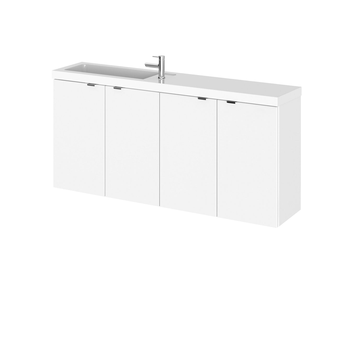 Hudson Reed Fusion 1200mm Compact Wall Hung Vanity Unit & Basin