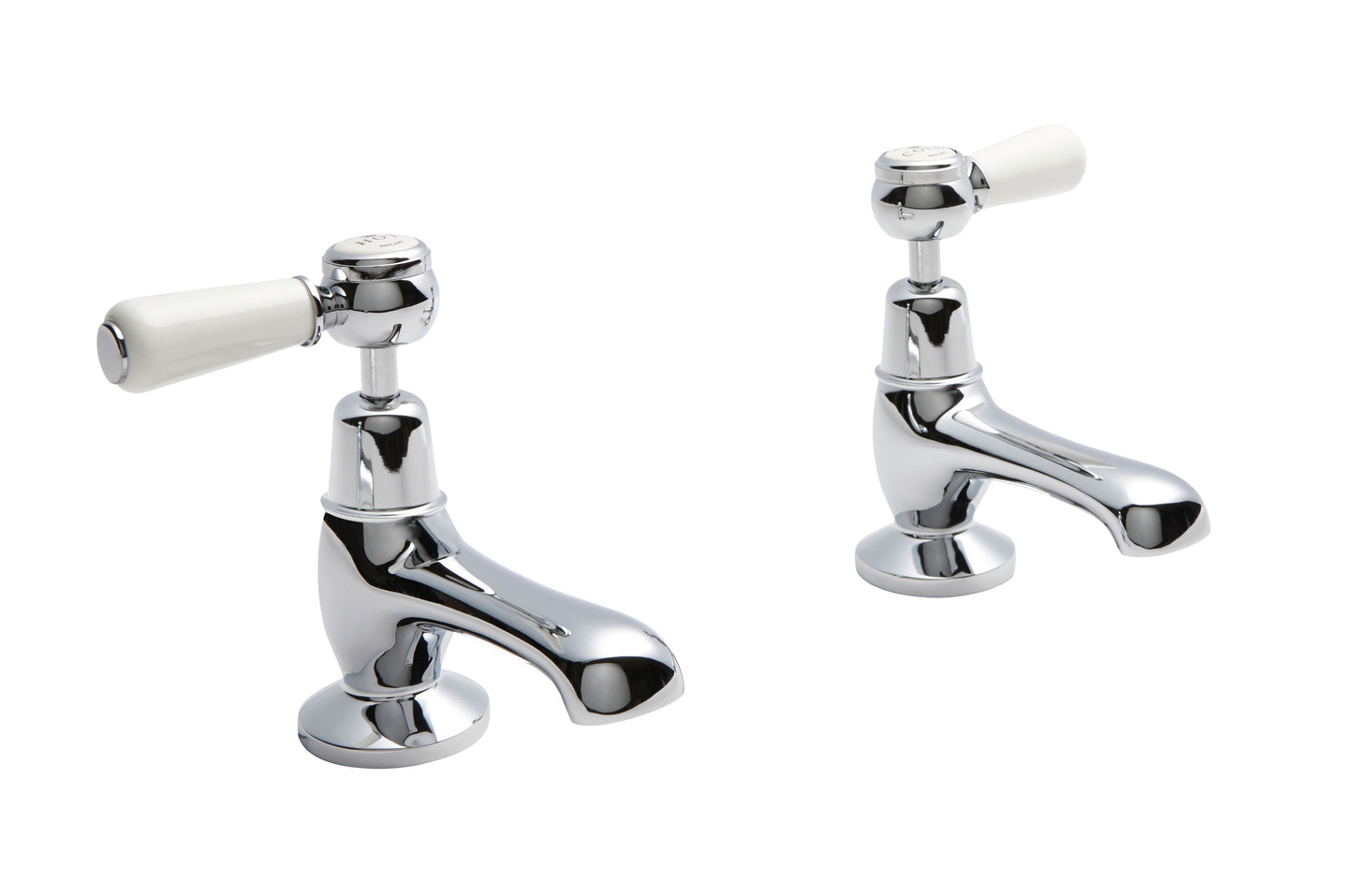 Victrion Deck Mounted Lever Basin Pillar Taps