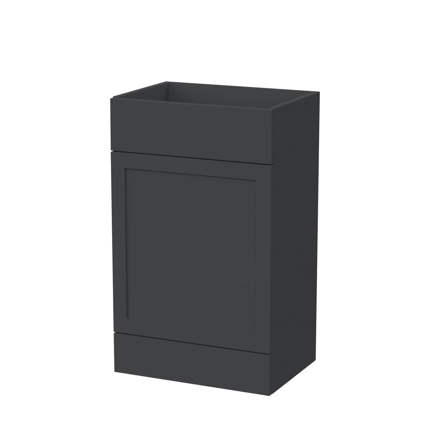 Nuie Lux Fable 500mm Soft Black 353mm Deep Shaker Floor Standing WC Unit