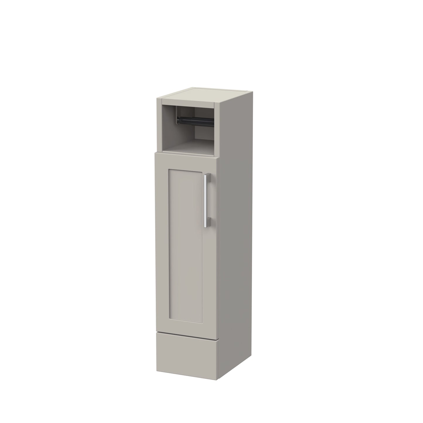 Nuie Lux Fable 500mm 1 Door Pebble Grey Floor Standing Cabinet