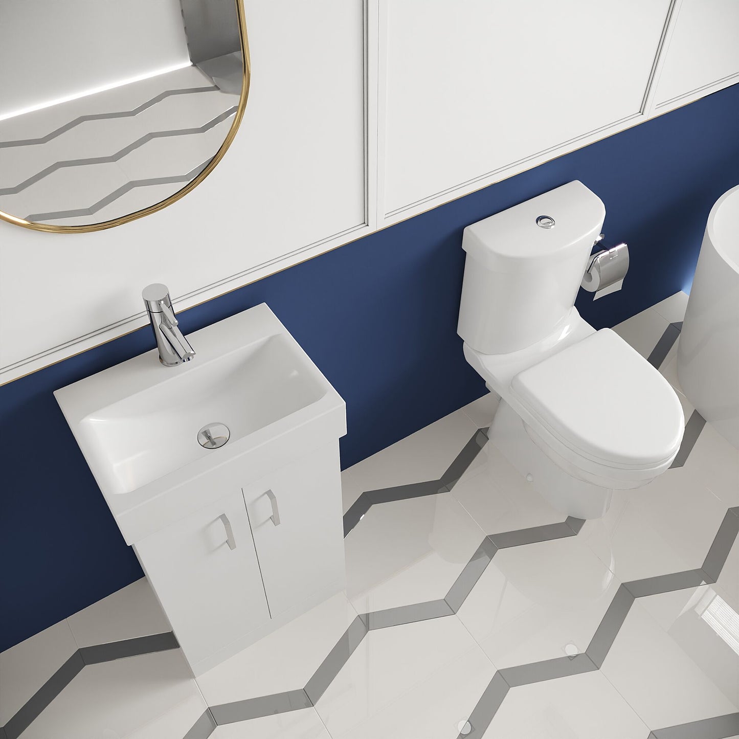 Nuie Mayford Floor Standing 450mm Unit & Toilet Including Seat