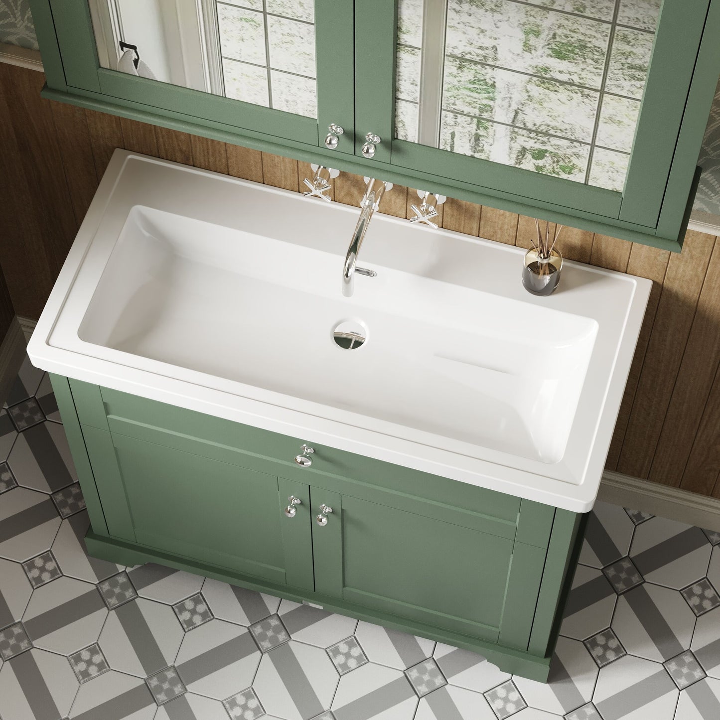 Old London 1000mm 2-Door Unit & Classic Fireclay Basin 0TH