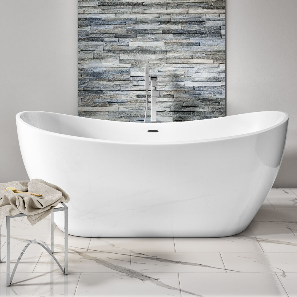 Synergy Bolsena 1800mm Freestanding Bath With Waste