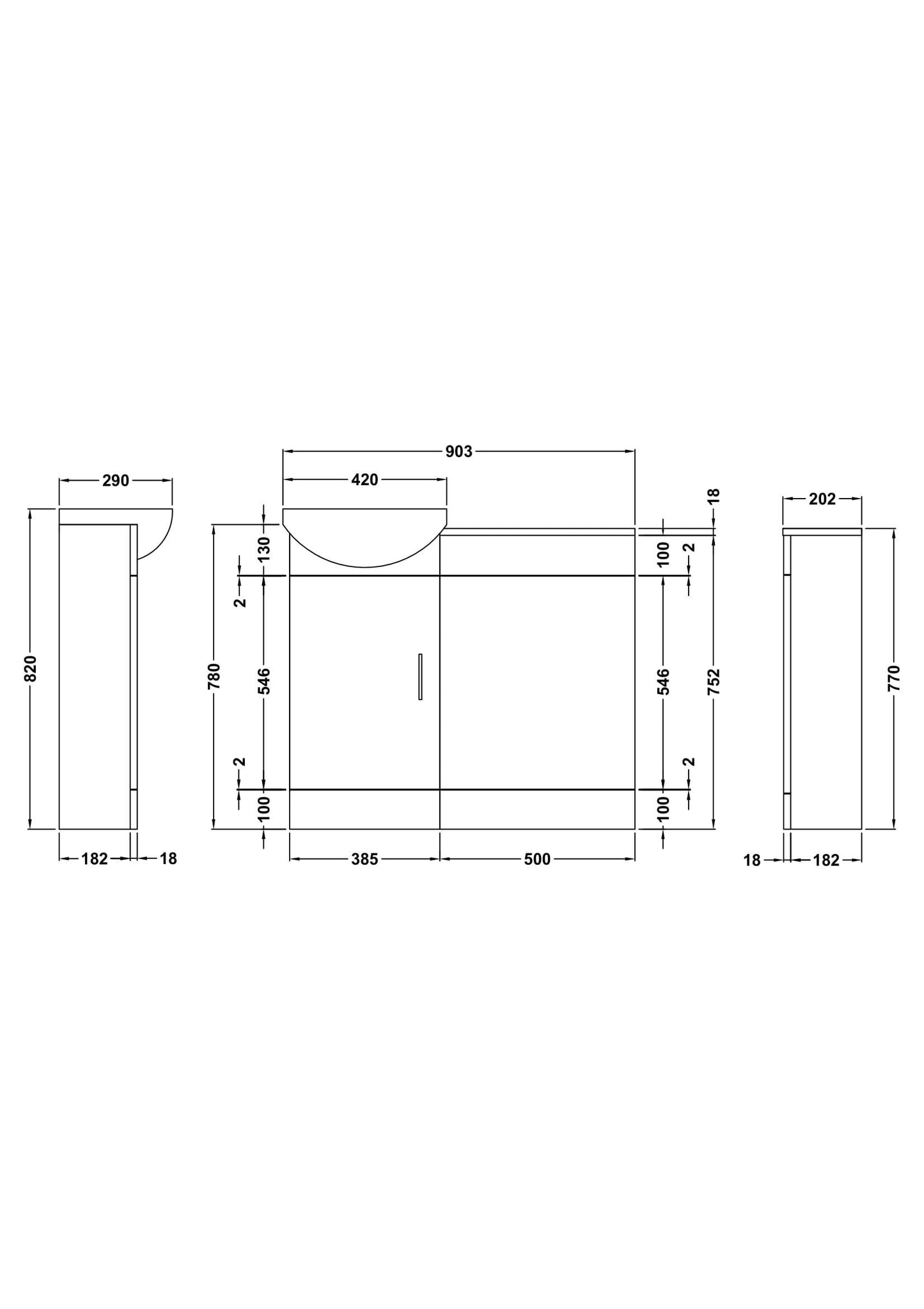 Nuie 900mm Gloss White Cabinet, Basin, WC Unit, Cistern, Back to Wall Toilet Pan, and Soft Close Seat
