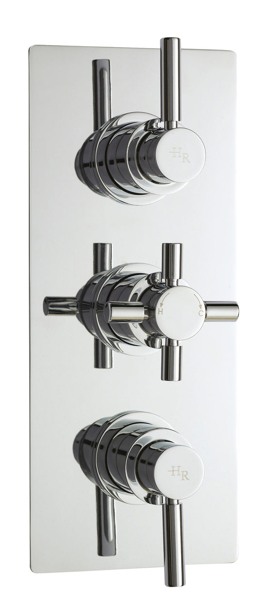 Tec Pura Triple Thermostatic Shower Valve With Diverter