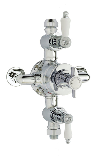 Edwardian Triple Thermostatic Shower Valve