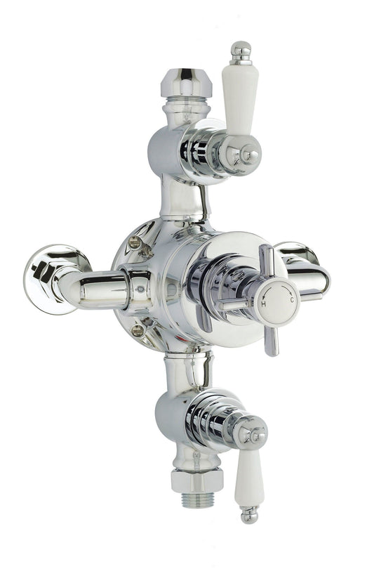 Edwardian Triple Thermostatic Shower Valve