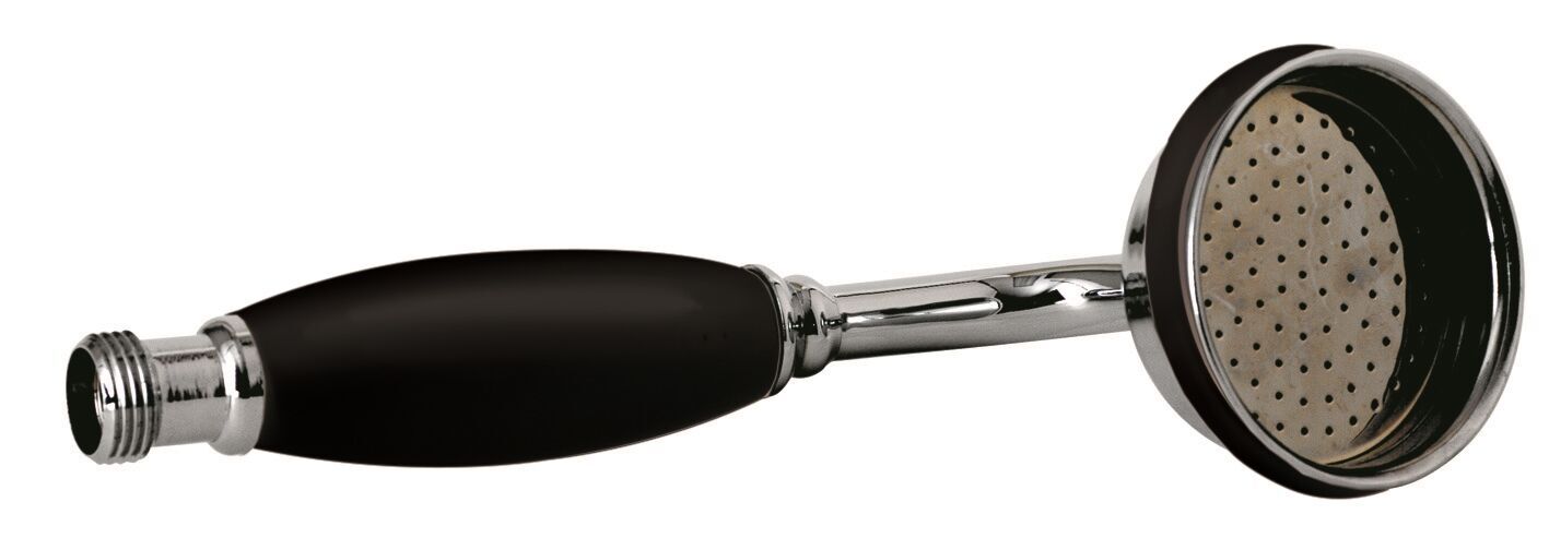 Hudson Reed Traditional Chrome Black Large Handset