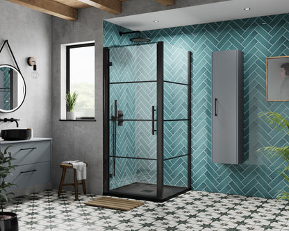 Apex 800mm Hinged Shower Door 8mm Glass