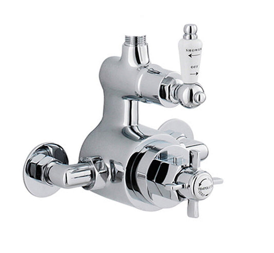 Traditional Twin Exposed Shower Valve