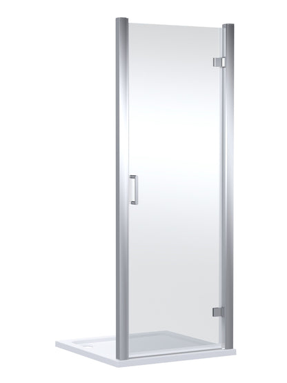 800mm Hinged Shower Door- Chrome