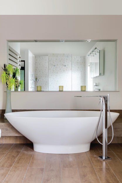 BC Designs Tasse 1770mm Matt White Freestanding Bath