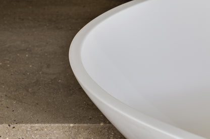 BC Designs Tasse 1770mm Matt White Freestanding Bath