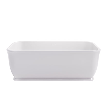 BC Designs Magnus 1680mm Gloss White Freestanding Bath