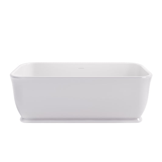 BC Designs Magnus 1680mm Gloss White Freestanding Bath