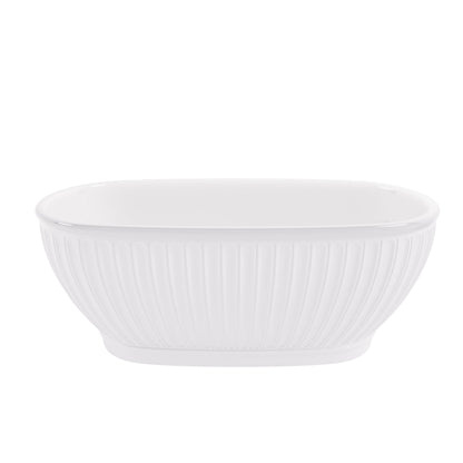 BC Designs Casini 1690mm Polished/Matt White Freestanding Bath