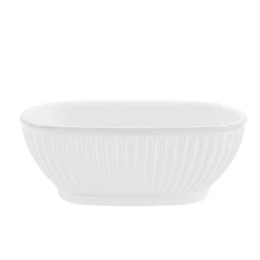 BC Designs Casini 1690mm Polished/Matt White Freestanding Bath