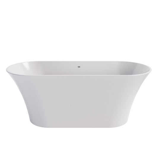 BC Designs Verdicio 1680mm Matt White Freestanding Bath
