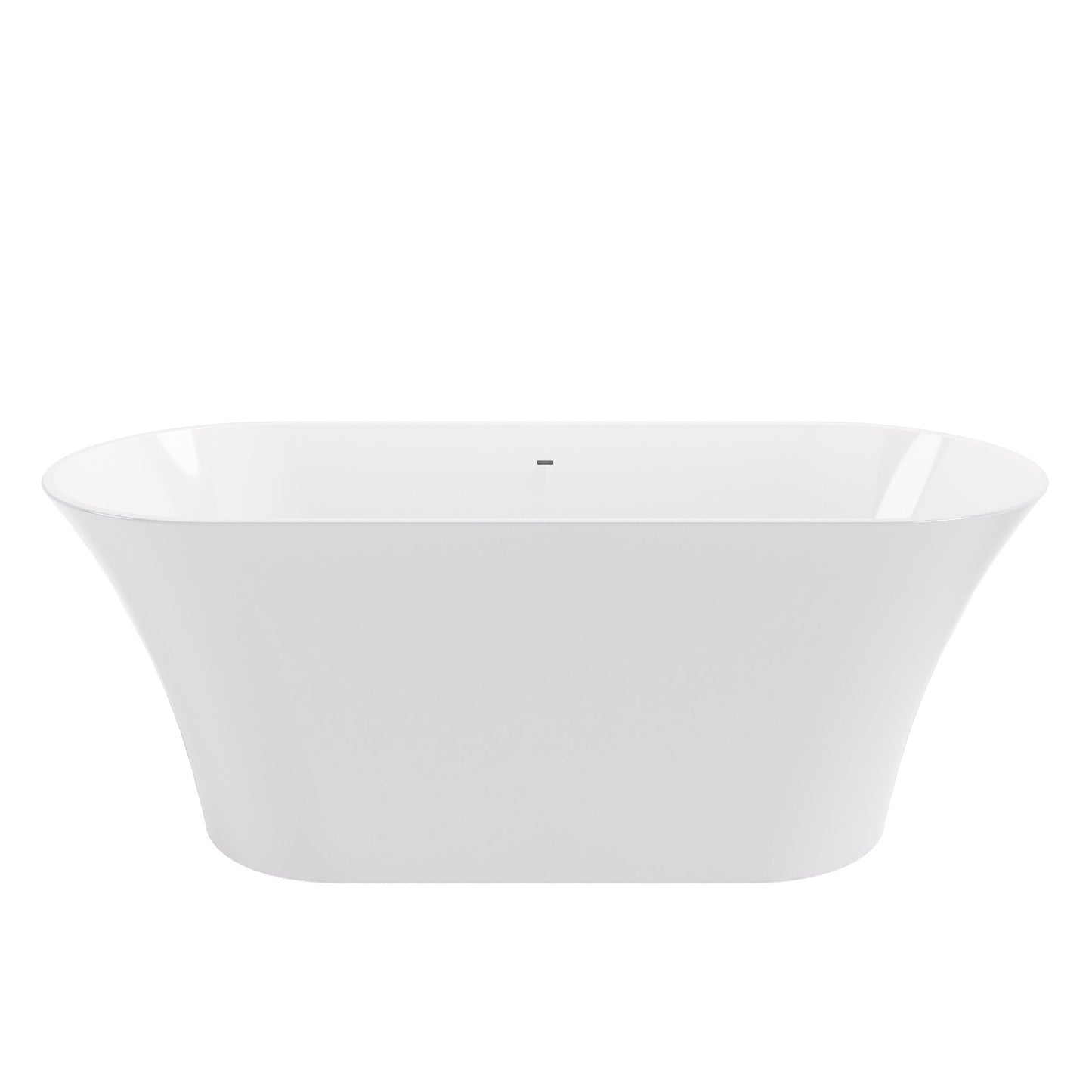 BC Designs Verdicio 1680mm Polished White Freestanding Bath