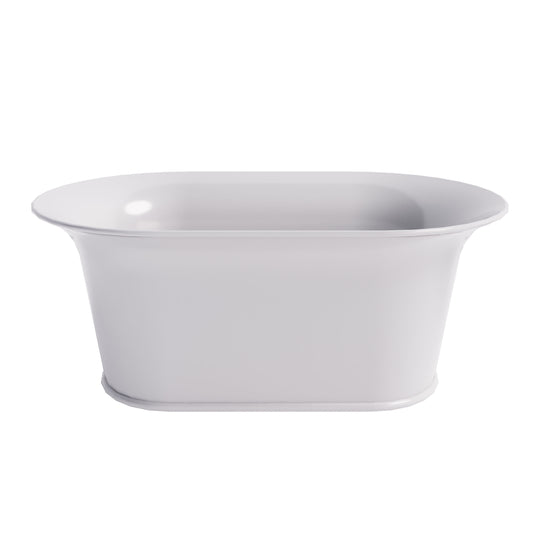 BC Designs Wivenhoe 1800mm Matt White Freestanding Bath