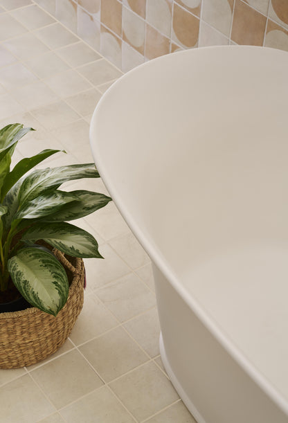 BC Designs Wivenhoe 1800mm Matt White Freestanding Bath