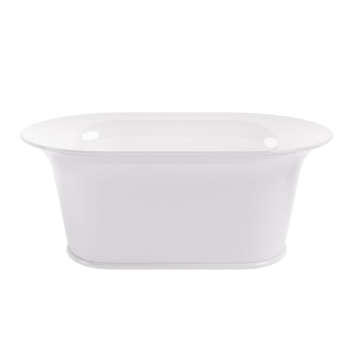 BC Designs Wivenhoe 1800mm Polished White Freestanding Bath