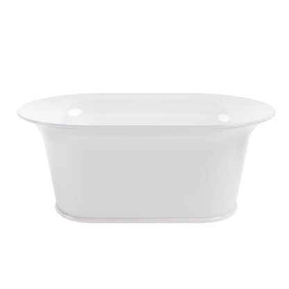 BC Designs Wivenhoe 1800mm Polished White Freestanding Bath