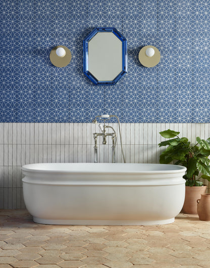 BC Designs Aston 1720mm Polished White Freestanding Bath