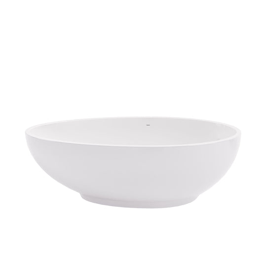 BC Designs Gio 1645mm Polished White Freestanding Bath