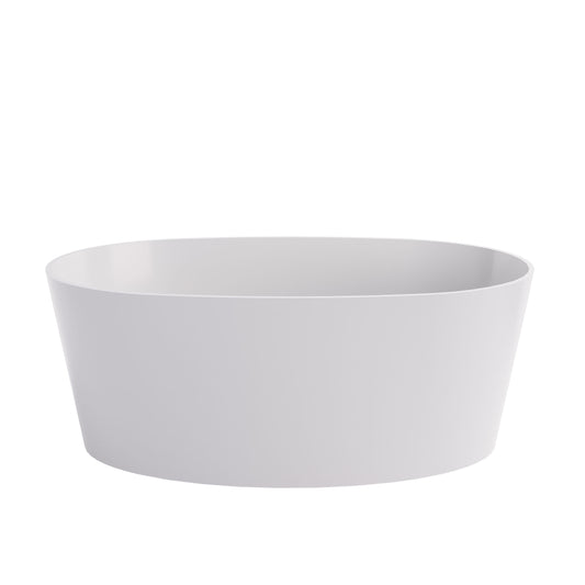 BC Designs Sorpressa 1510mm Matt White Freestanding Bath