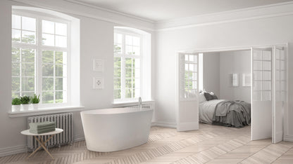 BC Designs Sorpressa 1510mm Polished White Freestanding Bath