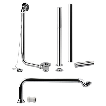 [BABW368] Traditional Roll Top Bath Pack - Chrome - Cutout
