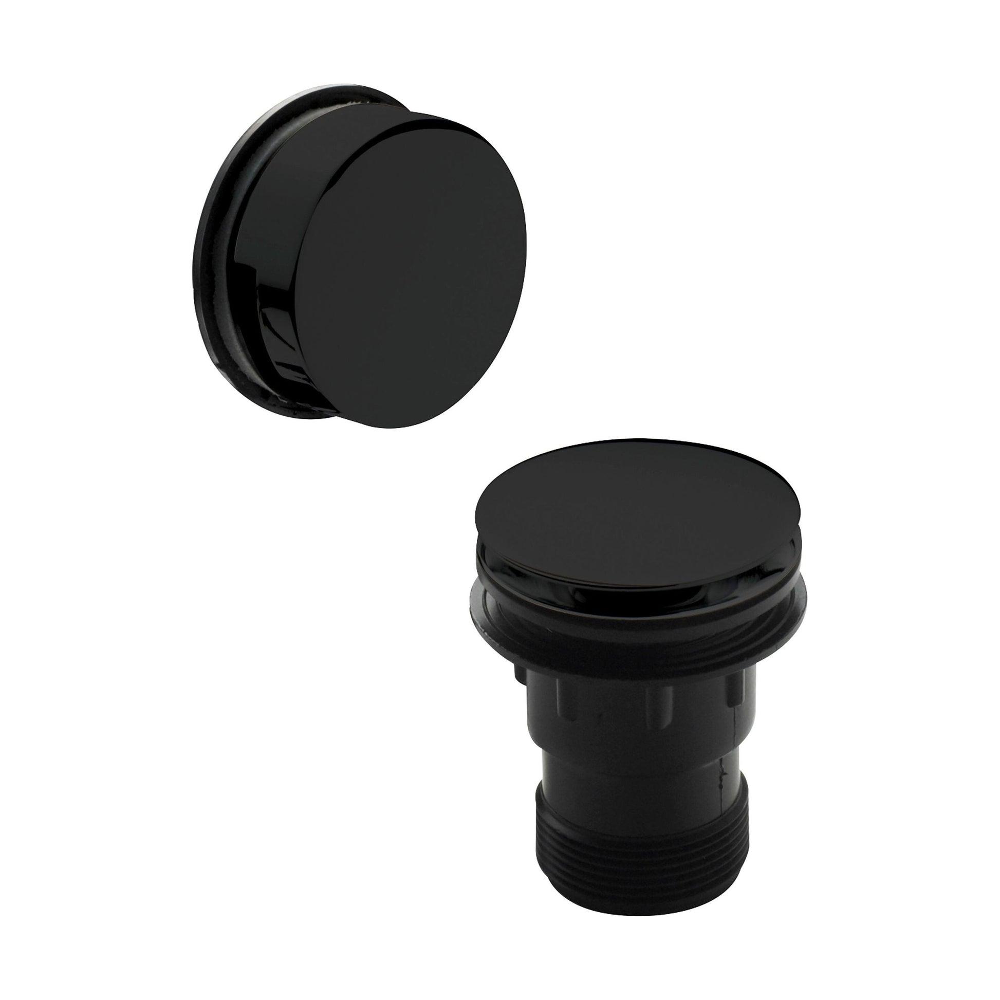 [BABW427] Contemporary Push Button Round Bath Tub Waste for Baths Up to 13mm Thick - Multiple Colours - Cutout