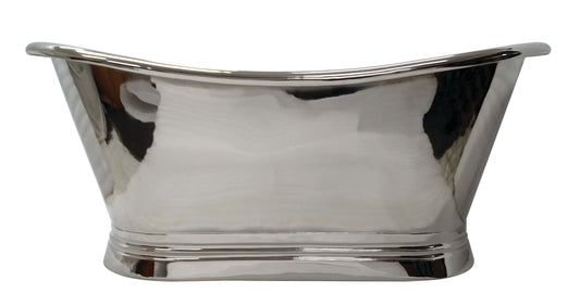 BC Designs Nickel 1700mm Boat Freestanding Bath