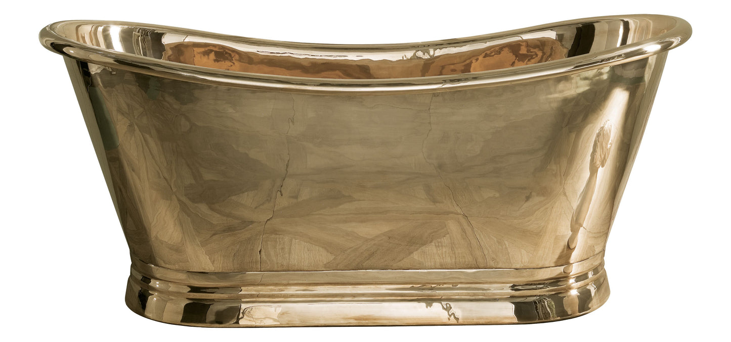 BC Designs Inner 1700mm Brass Boat Freestanding Bath