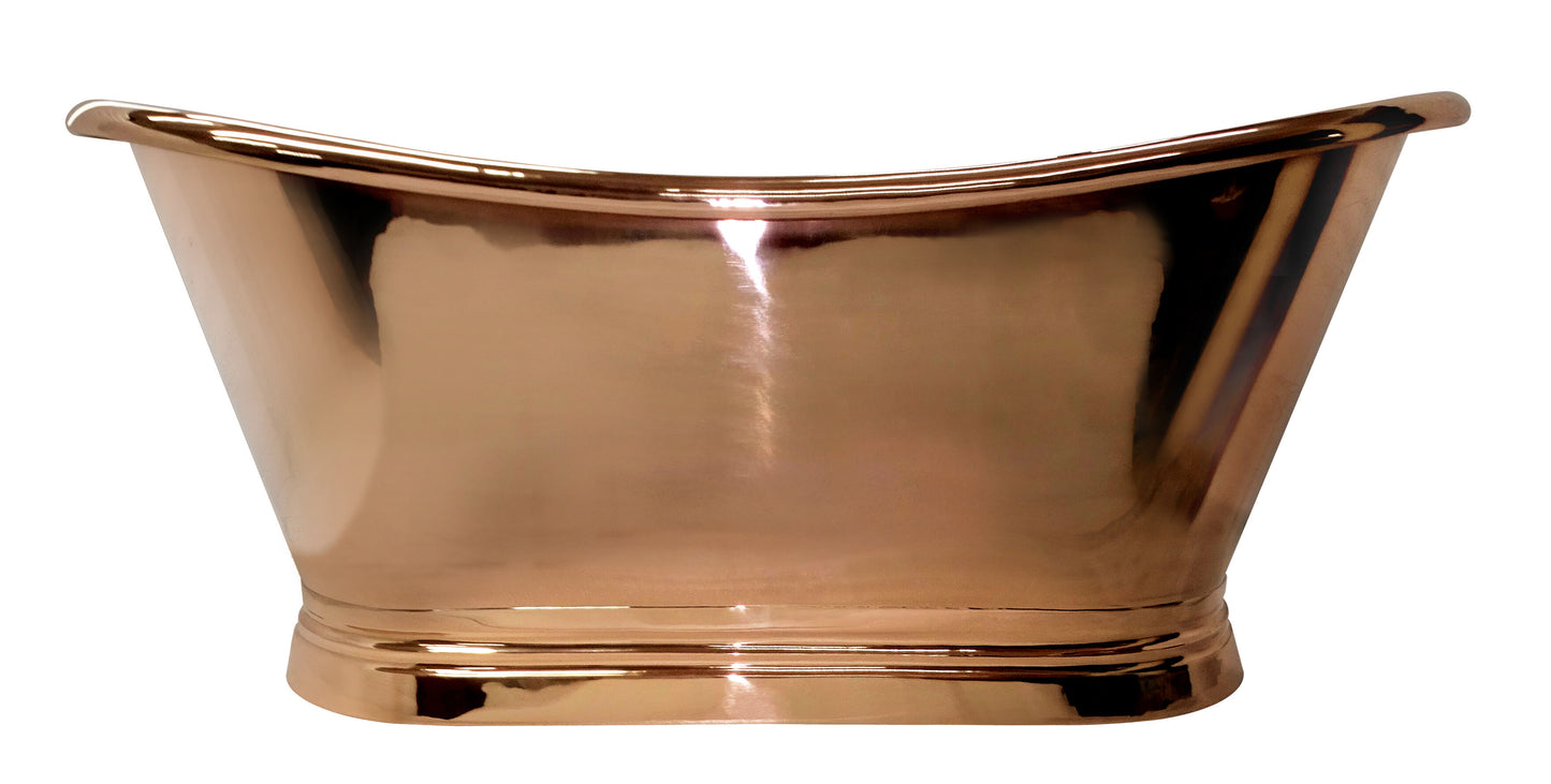 BC Designs Inner 1700mm Copper Boat Freestanding Bath