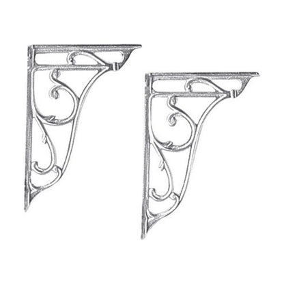 [BACB322] Balterley Traditional Ceramic Accessories Ornate Cistern Brackets - Chrome - Cutout