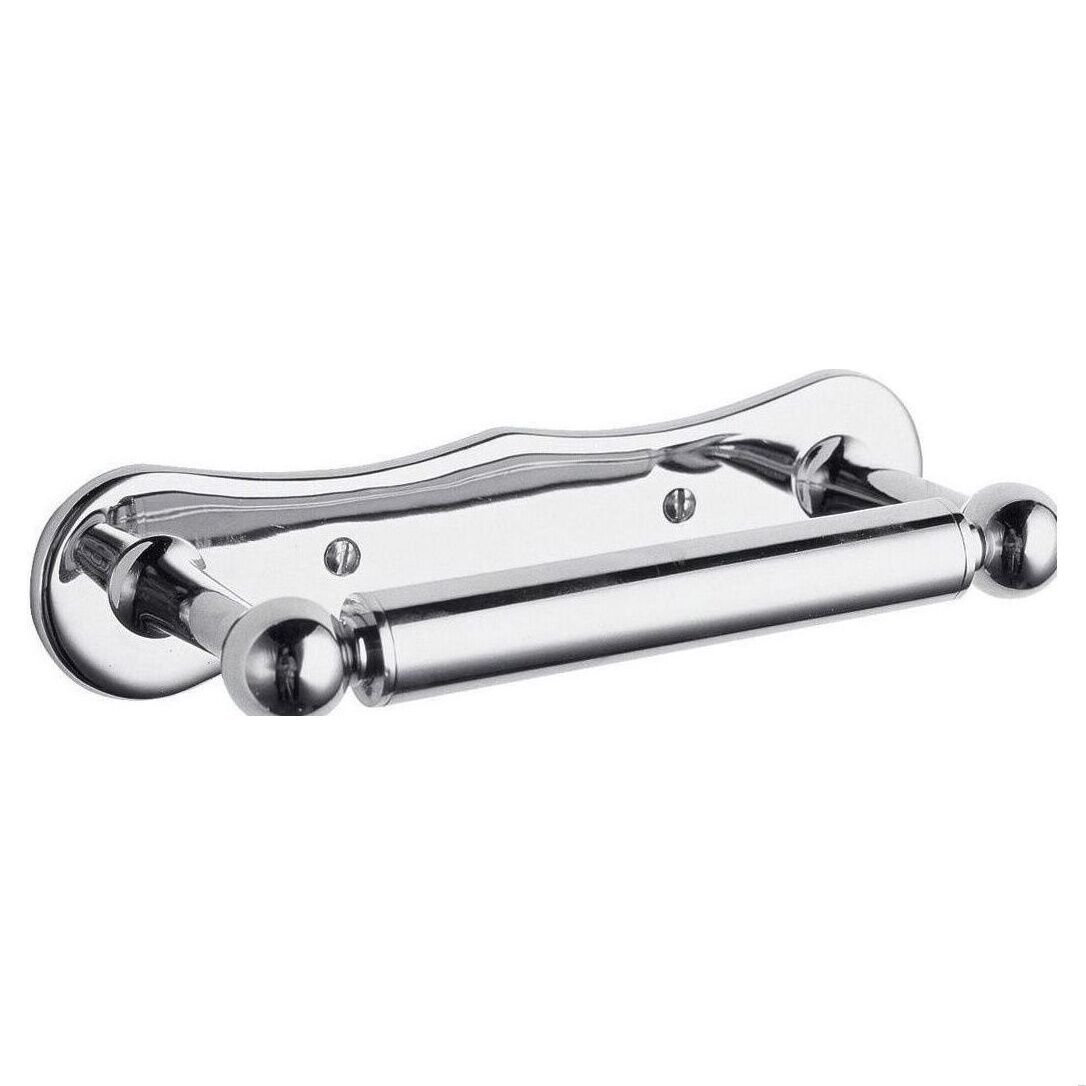 [BAHA301] Traditional Wall Mounted Toilet Roll Holder - Chrome - Cutout