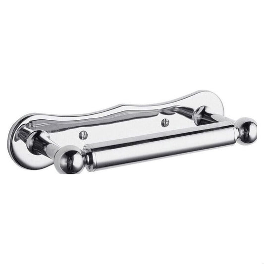 [BAHA301] Traditional Wall Mounted Toilet Roll Holder - Chrome - Cutout