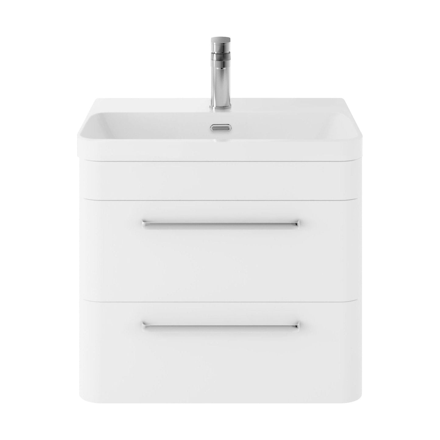 [BAL102C] Croxden Modern Wall Hung Vanity Basin Unit with Soft Close Drawers - 600mm or 800mm - Cutout