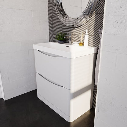 [BAL103B] Dunwood Floor Standing 2 Drawer Vanity Unit with Thin Edge Basin - Choice of Colour and Size - Lifestyle 3