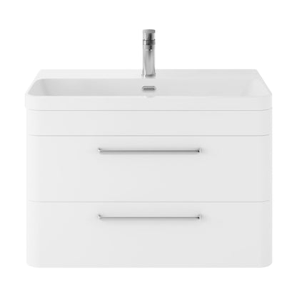 [BAL104C] Croxden Modern Wall Hung Vanity Basin Unit with Soft Close Drawers - 600mm or 800mm - Cutout