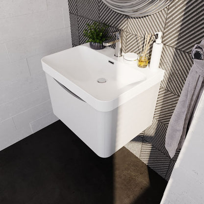 [BAL105B] Dunwood Contemporary 1 Drawer Vanity Basin Unit, Choice of Size and Colour - Lifestyle 2