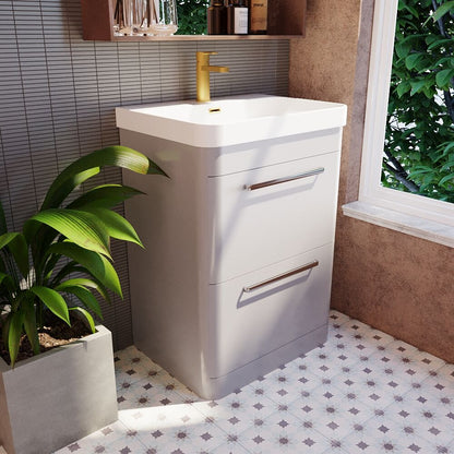 [BAL201C] Croxden Floor Standing Vanity Unit and Basin - Choice of Finish - Lifestyle 3