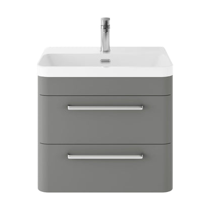 [BAL202C] Croxden Modern Wall Hung Vanity Basin Unit with Soft Close Drawers - 600mm or 800mm - Cutout