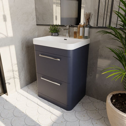 [BAL301C] Croxden Floor Standing Vanity Unit and Basin - Choice of Finish - Lifestyle 1