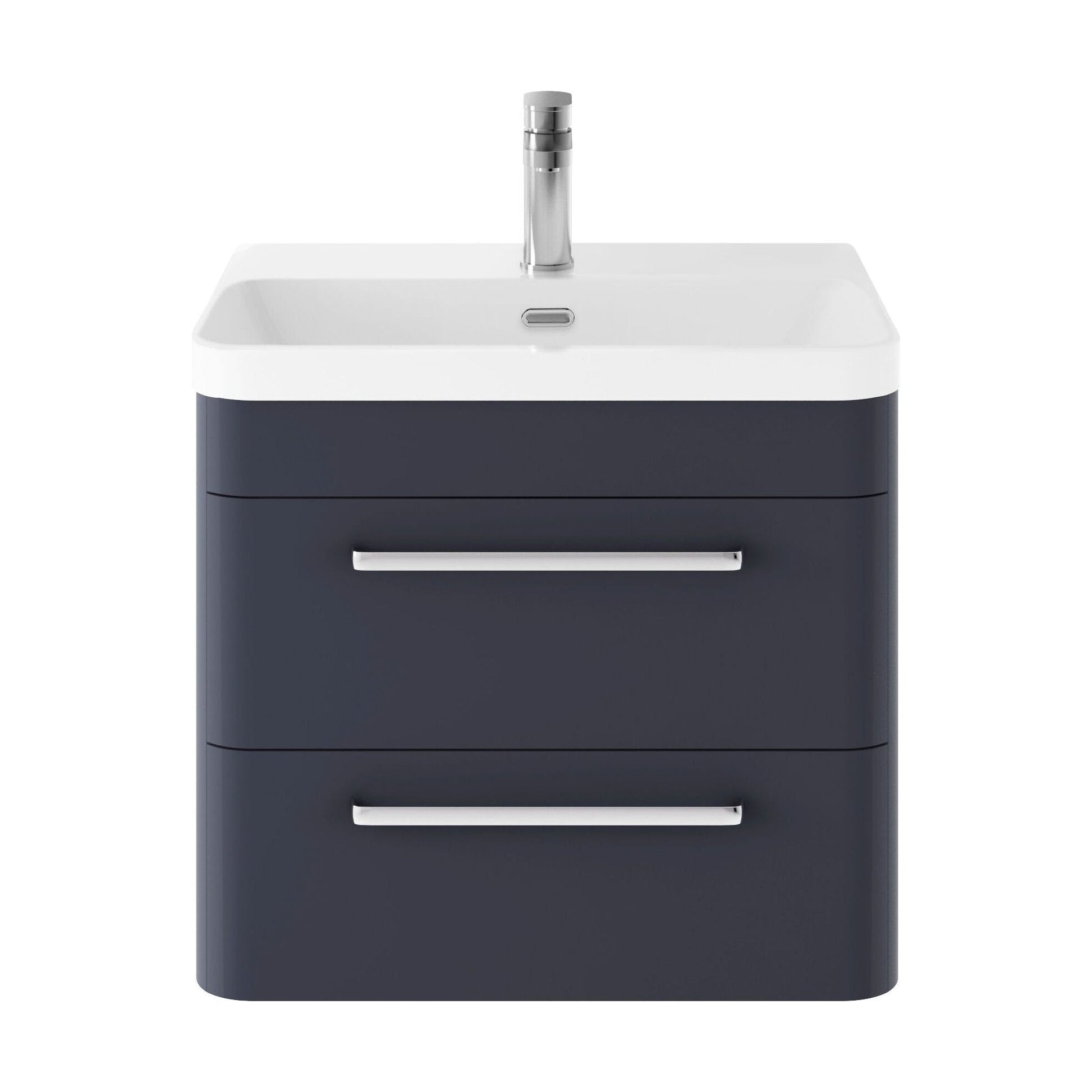 [BAL302C] Croxden Modern Wall Hung Vanity Basin Unit with Soft Close Drawers - 600mm or 800mm - Cutout