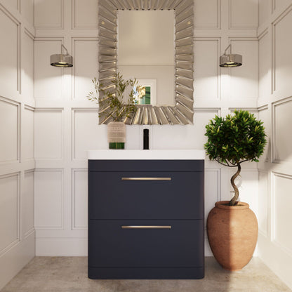 [BAL303C] Croxden Floor Standing Vanity Unit and Basin - Choice of Finish - Lifestyle 1