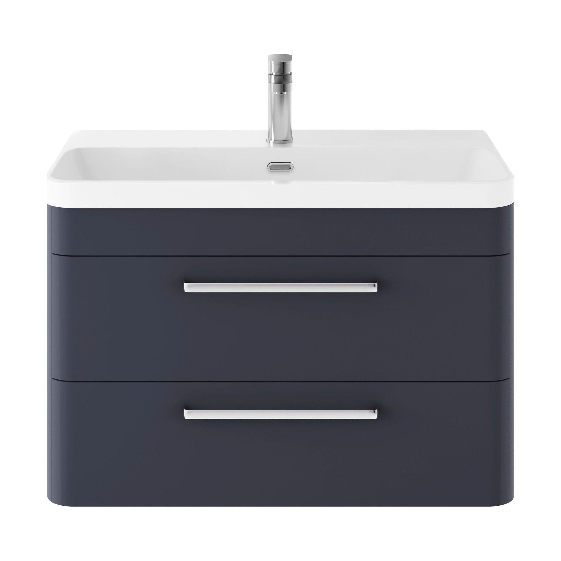 [BAL304C] Croxden Modern Wall Hung Vanity Basin Unit with Soft Close Drawers - 600mm or 800mm - Cutout