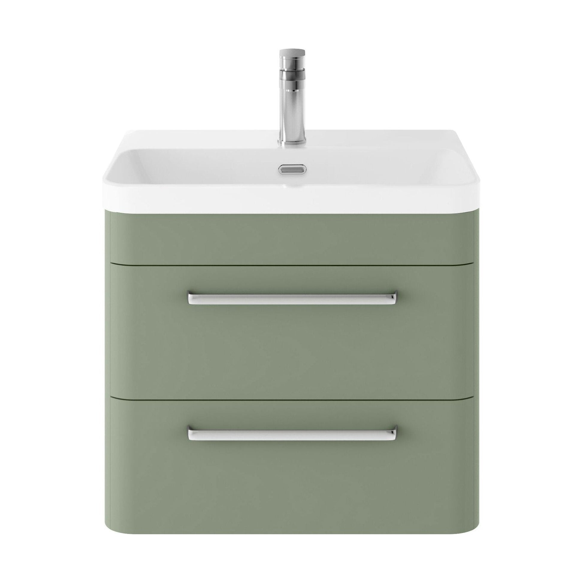 [BAL802D] Croxden Modern Wall Hung Vanity Basin Unit with Soft Close Drawers - 600mm or 800mm - Cutout